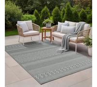the carpet Calgary - Tapis d’intérieur Durable, Facile à Nettoyer, idéal pour Salon, Chambre, Cuisine ou entrée, également adapté à l’extérieur - Gris uni - 200 x 280 cm