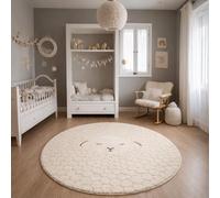 Tapis Enfant - THE CARPET - Elisa Kids - Crème - 160 cm Rond