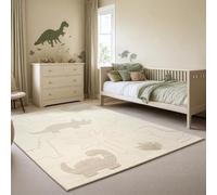 the carpet Elisa Kids Tapis pour Chambre d'enfant, Tapis pour Enfant, Tapis de Jeu, Facile d'entretien, résistant, Dino, 120 x 160 cm