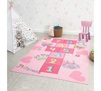 Tapis de jeu lavable - THE CARPET - Happy Kids - Rose - 140x200 cm - Antidérapant