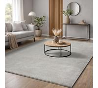 The Carpet Marley Tapis de designer élégant pour salon, moelleux et facile à entretenir, en argent, 80 x 250 cm