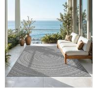 the carpet Mistra - tapis d'extérieur robuste, moderne, résistant aux intempéries & aux UV, Anthracite, 120 x 170 cm (2)