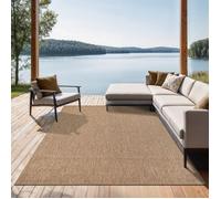 the carpet Mistra - tapis d'extérieur robuste, moderne, résistant aux intempéries & aux UV, Naturel, 80 x 200 cm (1)