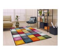 the carpet Monde Deluxe Tapis de Salon à Poils Courts, Multicolore, 80 x 230 cm, D41