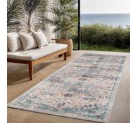 Tapis d'extérieur - THE CARPET - Palma - Résistant aux intempéries - 80x300 cm - Blanc