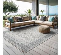 the carpet Palma - Tapis d'extérieur, résistant aux intempéries & aux UV, Convient pour l'intérieur et l'extérieur, Beige Gris, 200 x 290 cm