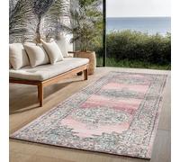 Tapis extérieur - The Carpet - Palma - Rose 80x300 - Polyvalent - Résistant UV