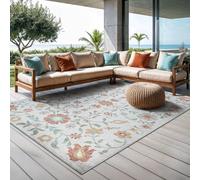 the carpet Palma - Tapis d'extérieur, résistant aux intempéries & aux UV, Convient pour l'intérieur et l'extérieur, Creme, 80 x 150 cm