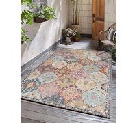 the carpet Palma - Tapis d'extérieur, résistant aux intempéries & aux UV, Convient pour l'intérieur et l'extérieur, Multicolore, 120 x 170 cm