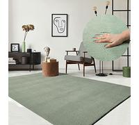 Tapis Moelleux - THE CARPET - Relax - Antidérapant - Lavable - Vert 240x340 cm