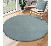 Tapis Rond - THE CARPET - Relax - Antidérapant - Lavable - Bleu - 200 cm