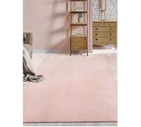 the carpet Relax tapis moelleux à poils courts, antidérapant, lavable à 30 degrés, Rose, 160 x 220 cm