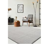 the carpet Relax tapis moelleux à poils courts, antidérapant, lavable à 30 degrés, Sable, 300 x 400 cm