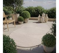 the carpet Santo Plus Tapis Moderne pour Salon, Chambre à Coucher, Beige, Style bohème, 200 x 280 cm, en polypropylène
