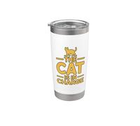 The Cat Is In Charge Gobelet isotherme en acier inoxydable double paroi