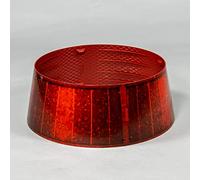 The Christmas Workshop 72369 Jupe de Sapin de Noël Brillante avec 4 aimants emboîtables Rouge 53 cm Diamètre du Haut 45 cm Hauteur 20 cm