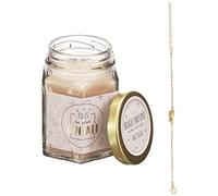 The Concept Factory Bougie parfumée en Bocal avec Bijou Surprise Rêve poudré