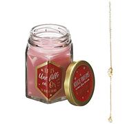 The Concept Factory Bougie parfumée en Bocal avec Bijou Surprise Rose