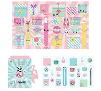 The Concept Factory Calendrier de l'Avent BO0186 Kawaii 24 bougies & surprises Multicolore