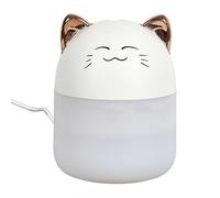 Home Deco Factory - VE6082 Diffuseur d'Huiles Essentielles Chat Led'Kawaii, Design Adorable, Éclairage LED Multicolore, Maison, Ambiance Relaxante, Taille Compacte