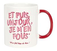 THE CONCEPT FACTORY Mug GRL PWR 30 orce Féminine Blanc et Rose