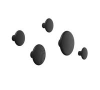 Muuto Patères The Dots - lot de 5 - noir frêne teinté