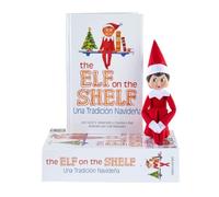 The Elf on the Shelf® Une Tradition de Noël Italienne - Fille aux Yeux Bleus - avec Livre Magnifiquement illustré, boîte Souvenir et Certificat d'adoption Officiel