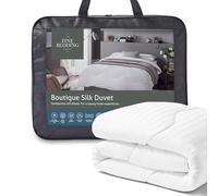 The Fine Bedding Company - Couette en Soie - Parure de lit de Luxe - Lavable en Machine (13,5 tog, Simple)