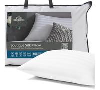 The Fine Bedding Company - Oreiller en Soie - Literie d'hôtel de Luxe - Soutien Moyen/Ferme - Lavable en Machine
