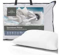 The Fine Bedding Company - Oreiller Spundown - Soutien Moyen - Housse 100% Coton Doux au Toucher - Lavable en Machine - Hypoallergénique