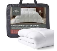 The Fine Bedding Company SmartDown Couette d'été en coton pour lit simple 4,5 Tog - Couette d'été avec Smartfil recy co Smartfil, hypoallergénique et lavable, couette de qualité hôtelière - Taille