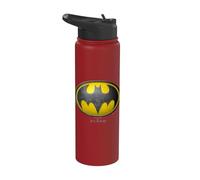 The Flash Movie Batman Logo Black and Yellow Stainless Steel Insulated Water Bottle
