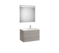The gap pack 2t lav dte 800mm (unik+miroir) city oak - ROCA A851513402