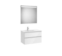 The gap pack 2t lav gche 800mm (unik+miroir) blanc brillant - ROCA A851512806