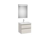 The gap pack 2t lavabo mural 600mm frêne nordic/poignées nickel mat - ROCA A851974434