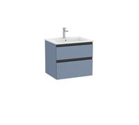 The Gap Unik 2 Tiroirs 600 Mm Bleu Mat/ Poignées Noires - ROCA A851476548