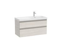 The gap unik 2 tiroirs lavabo asym dte 1000 mm frêne nordic/poignées nickel mat - ROCA A851967434