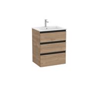 The Gap Unik 3 Tiroirs 600 Mm Noyer/Poignées Noires - ROCA A851484517