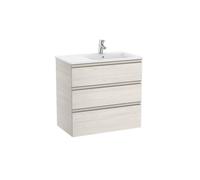 The gap unik meuble 3 tiroirs + lavabo slim droite 800mm frêne nordic - ROCA A851489434