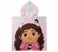 The Geeky Pop Poncho de Plage à Capuche Gabby's Dollhouse - 55x110 cm - Fille - Léger et à séchage Rapide - Poncho de Bain Officiel DreamWorks Gabby's Dollhouse
