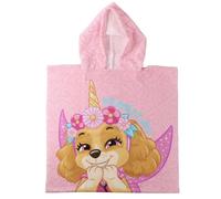 The Geeky Pop Poncho de Plage à Capuche Pat' Patrouille Stella & Everest Magical - 55x110 cm - Fille - Léger et à séchage Rapide - Poncho de Bain Officiel Nickelodeon Paw Patrol édition Magical