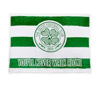 The Gift Scholars Celtic FC Couverture Polaire Sherpa 152 x 117 cm You'll Never Walk Alone, Produit Officiel pour Le Scottish Premier SPL Club