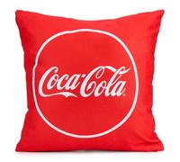 The Gift Scholars Coca-Cola Housse de Coussin avec Fermeture Éclair Motif des Deux côtés Effet Velours et Design Double Face Rouge 40 x 40 cm