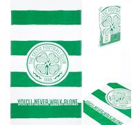 The Gift Scholars Serviette de Plage Celtique - Licence Officielle 'You'll Never Walk Alone' 100% Coton - Grande Taille 140x70cm - Parfait pour Piscine YNWA