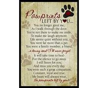 The Grandparent Gift Co. Grandparent Gifts Plaque commémorative avec empreintes de pattes Gauche par You Taille : 12,7 x 17,8 cm