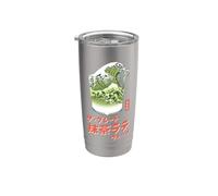 The Great Matcha Latte Wave Japanese Retro Pop Art Gobelet isotherme en acier inoxydable double paroi