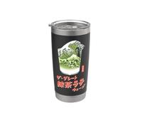 The Great Matcha Latte Wave Japanese Retro Pop Art Gobelet isotherme en acier inoxydable double paroi