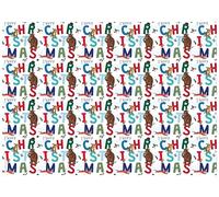 The Gruffalo Lot de 2 feuilles de papier cadeau de Noël avec 2 étiquettes cadeaux assorties - Ensemble de papier cadeau festif officiel pour enfants et familles
