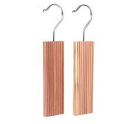The Hanger Store Lot de 2 cintres anti-mites en bois de cèdre avec protection contre les odeurs