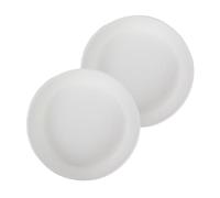 The HC Companies SLI14000A10T020LRESR Soucoupe Ronde Classique en Plastique Blanc 35,6 cm